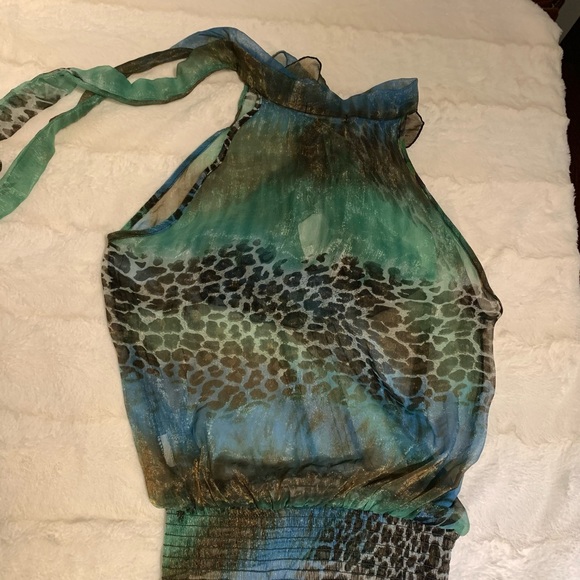 Halterneck Ruffle Top - Picture 3 of 16